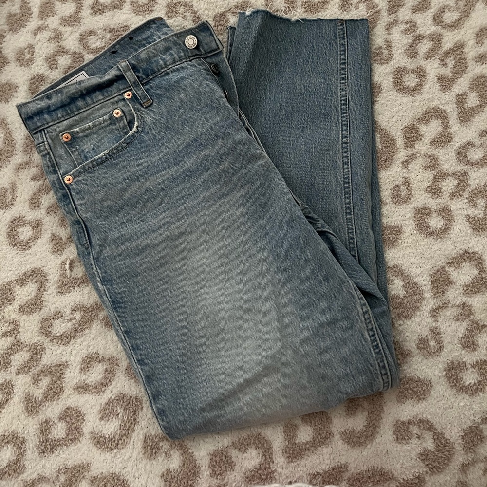 Gap High Rise Cheeky Straight Jeans